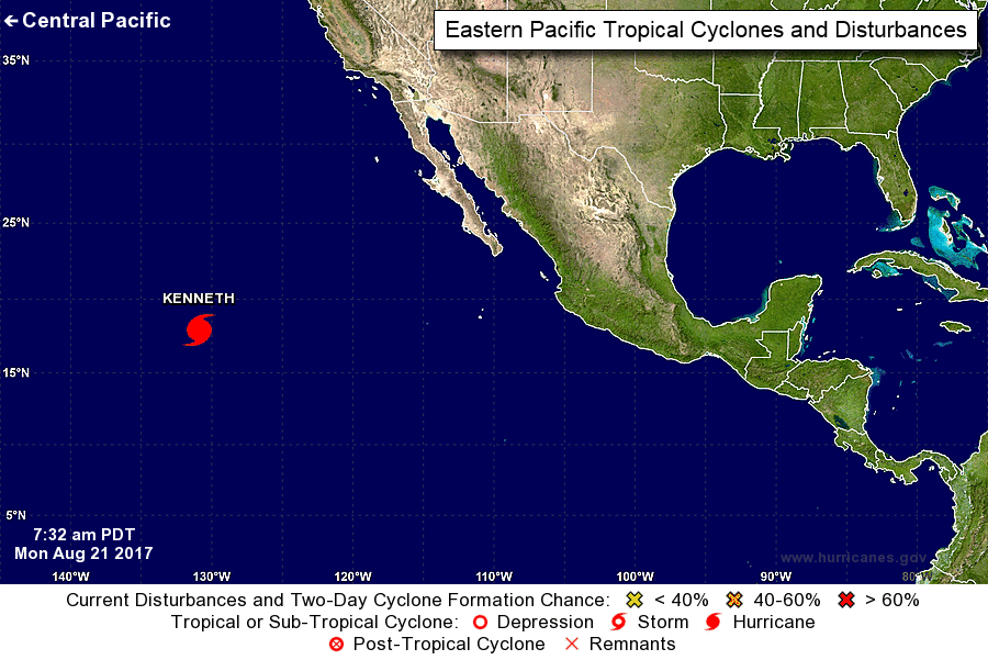 Hurricane Kenneth reaches Category 4 force in Pacific