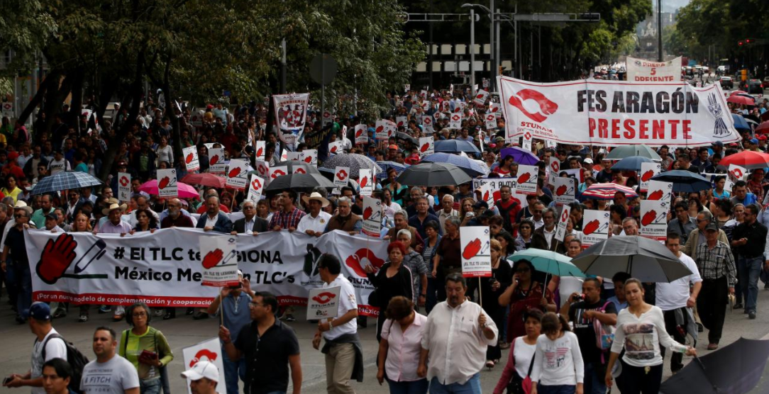 NAFTA protest