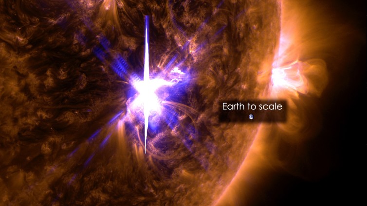 solar flares weather