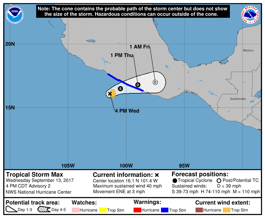 tropical storm max