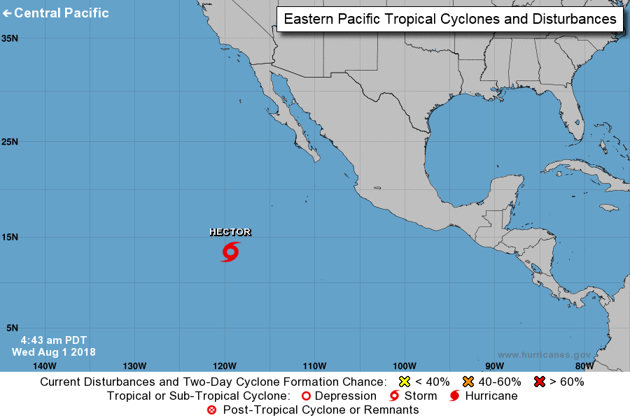 tropical storm hector