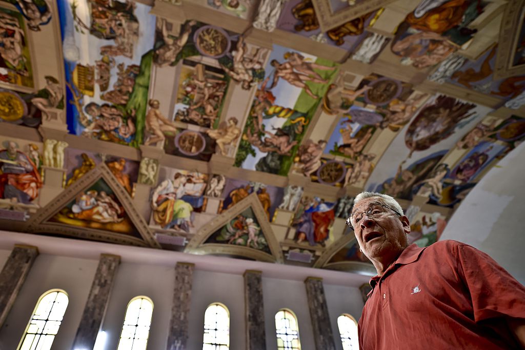 A replica of the Sistine Chapel has opened in Mexico City