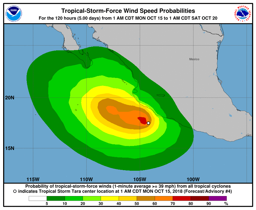 tropical storm tara