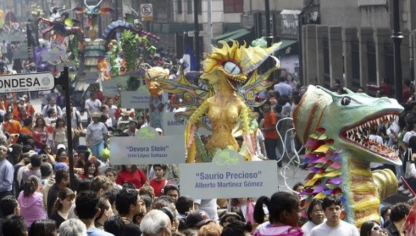 Mexico: Homeless Create Fantastical Creature in Alebrije Parade