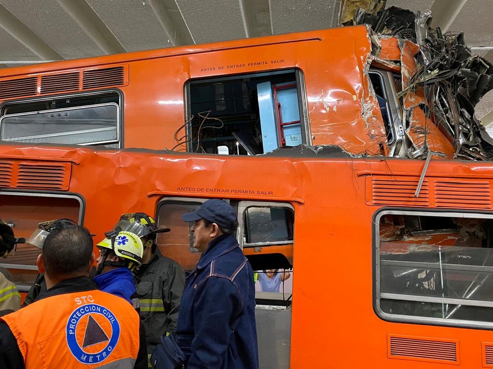 El número de muertos por un accidente en el metro de la Ciudad de México ha aumentado a 23