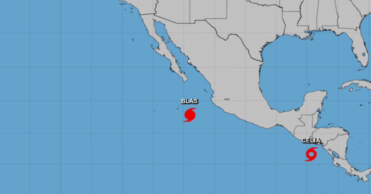 La tormenta tropical Celia se convierte en la tercera tormenta con nombre de la temporada de huracanes del Pacífico de 2022