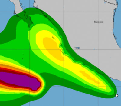 La tempesta tropicale Beatrice è sulla buona strada per diventare un uragano, minacciando la costa del sud-ovest del Messico