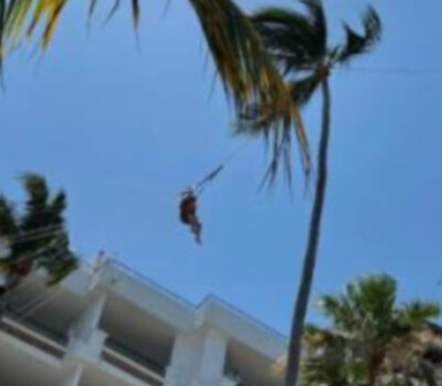 Thrill-Seeking Tourist in Puerto Vallarta is Rescued After Parachute Accident on Los Muertos Beach
