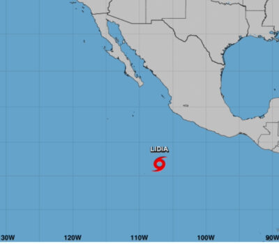 Tropical Storm Lidia Becomes the Twelfth Named Storm of the Pacific Hurrican Season