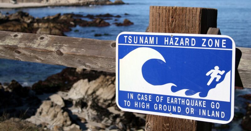 Tsunami alert west coast