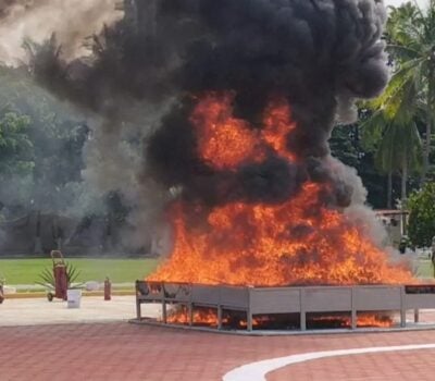 Black smoke over Puerto Vallarta