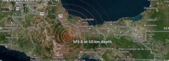 Oaxaca earthquake magnitude 5.9 shakes region