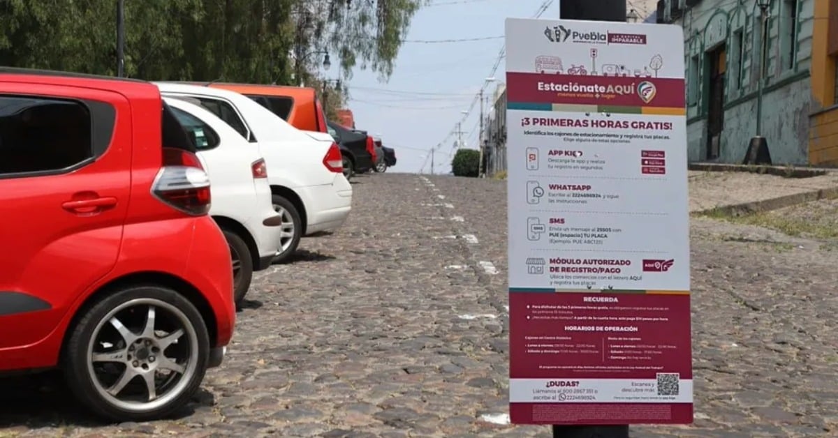 Puebla parking meter fines