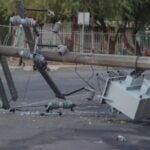 Storm damage in Mexicali knocks out 160 power poles