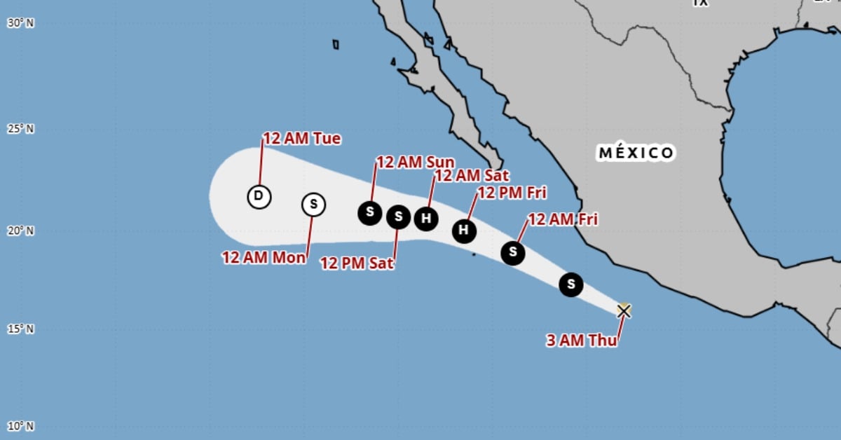 Tropical Storm Ivo steadily gains strength off Mexico’s southwest coast