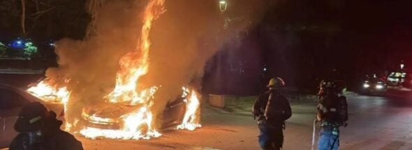 Vehicle fire Puerto Vallarta