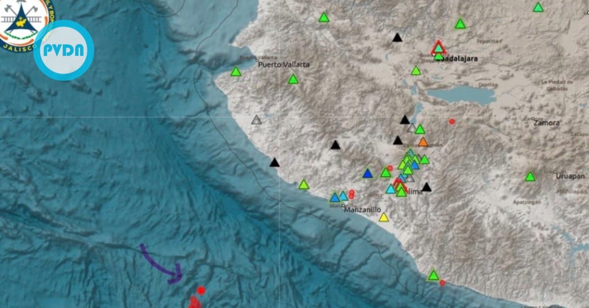Jalisco offshore earthquakes