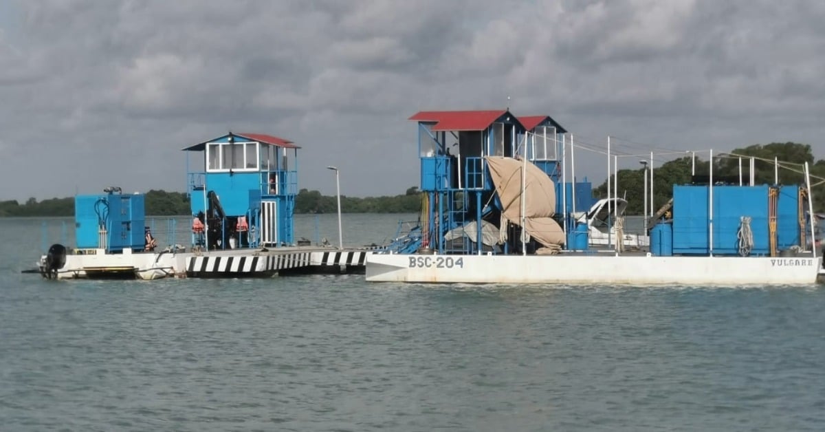 Tulum sargassum boats
