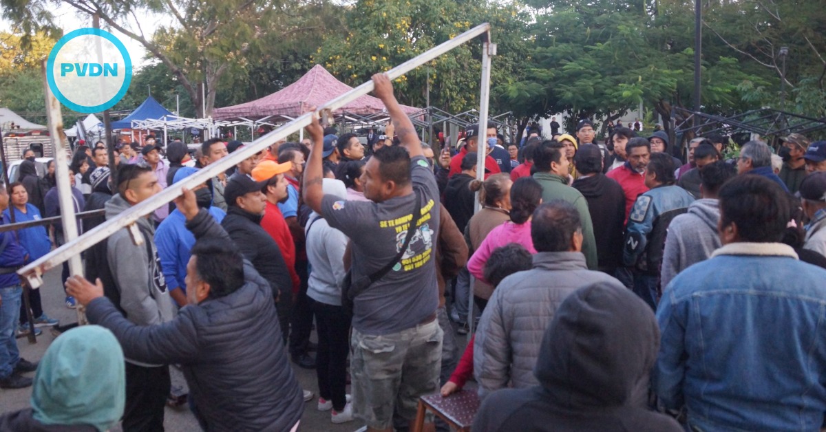 Oaxaca street market clash