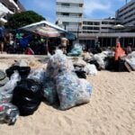 Puerto Vallarta trash fishing