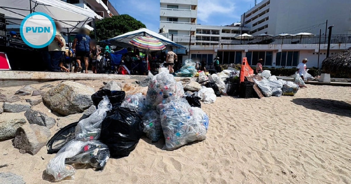 Puerto Vallarta trash fishing