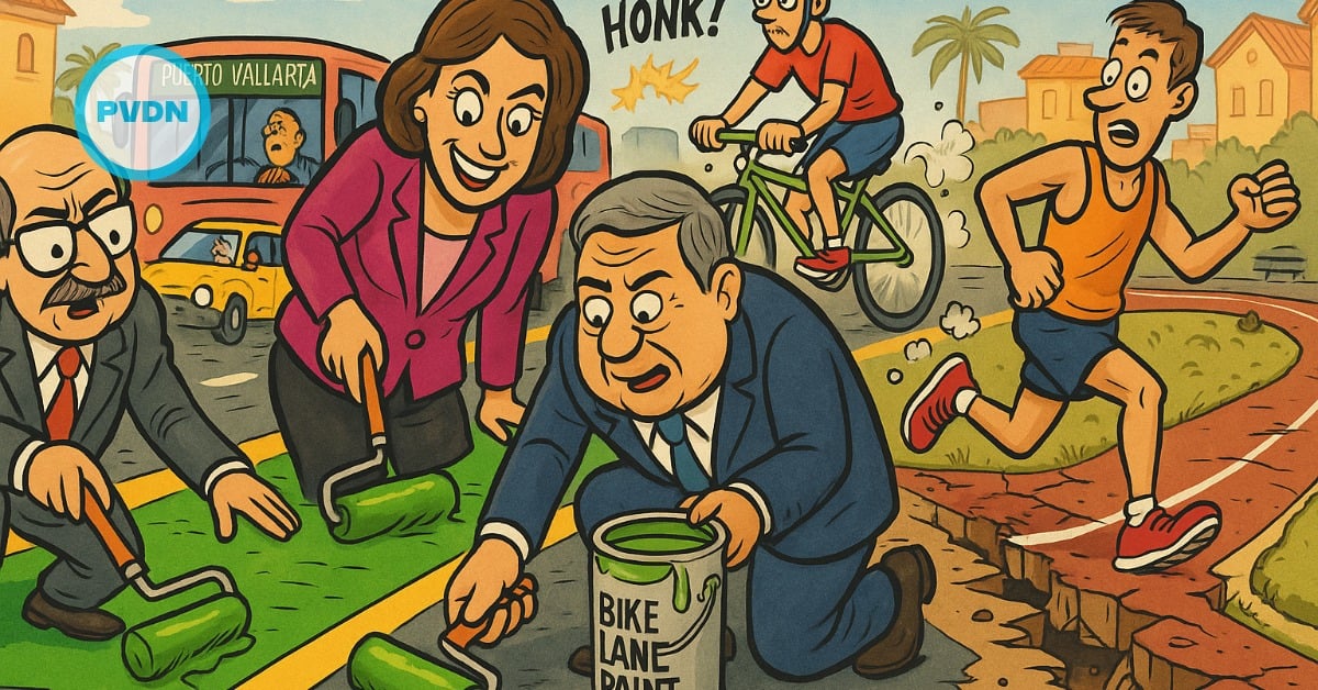 Puerto Vallarta declares emergency over slightly faded bike lanes