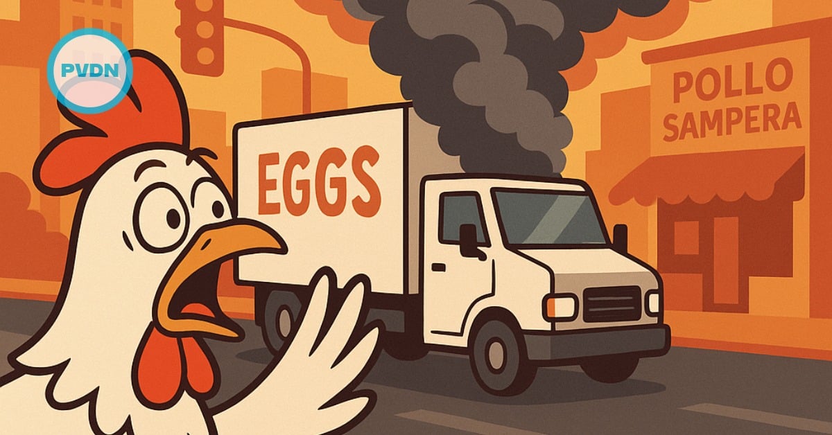 egg truck fire