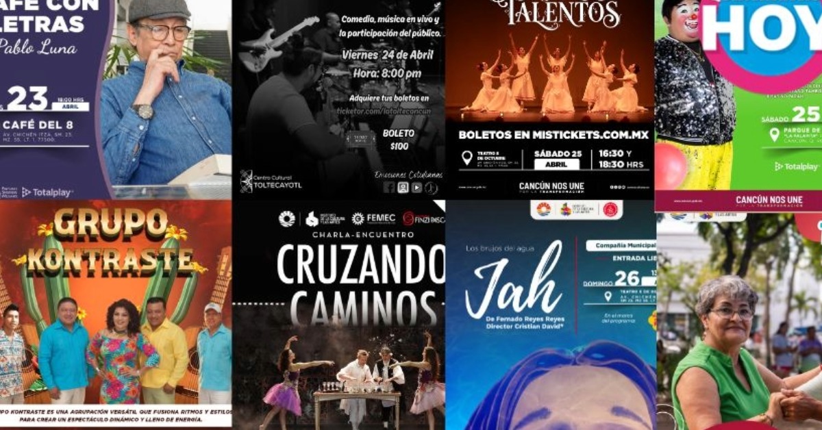 Cancún’s Late April Culture Agenda Opens Citywide This Week