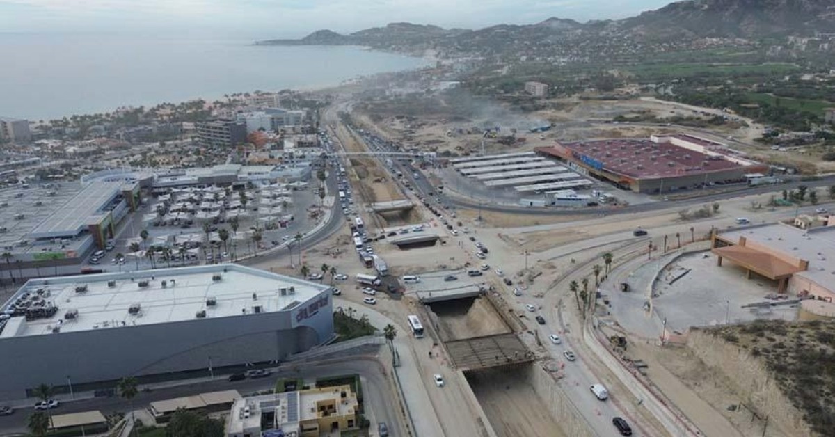 Los Cabos Fonatur underpass nears finish after work restarts