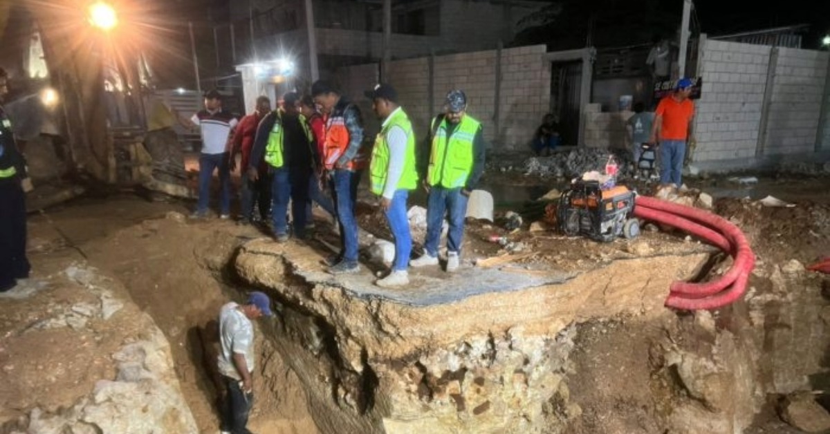 Playa del Carmen water service recovers after pipe damage