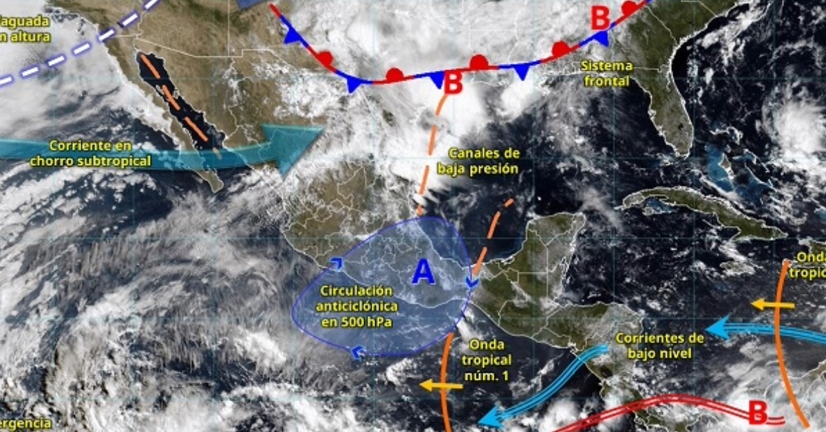 First Tropical Wave Raises Rain Risk in South Mexico