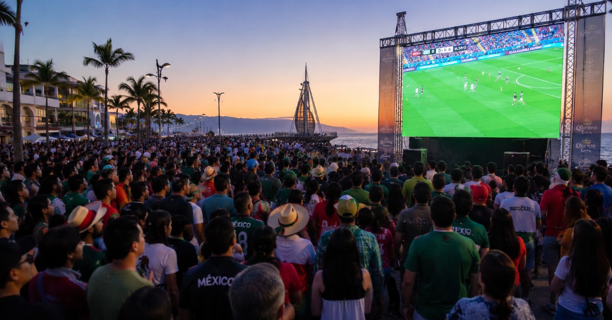World Cup Screens Coming to Puerto Vallarta Malecón
