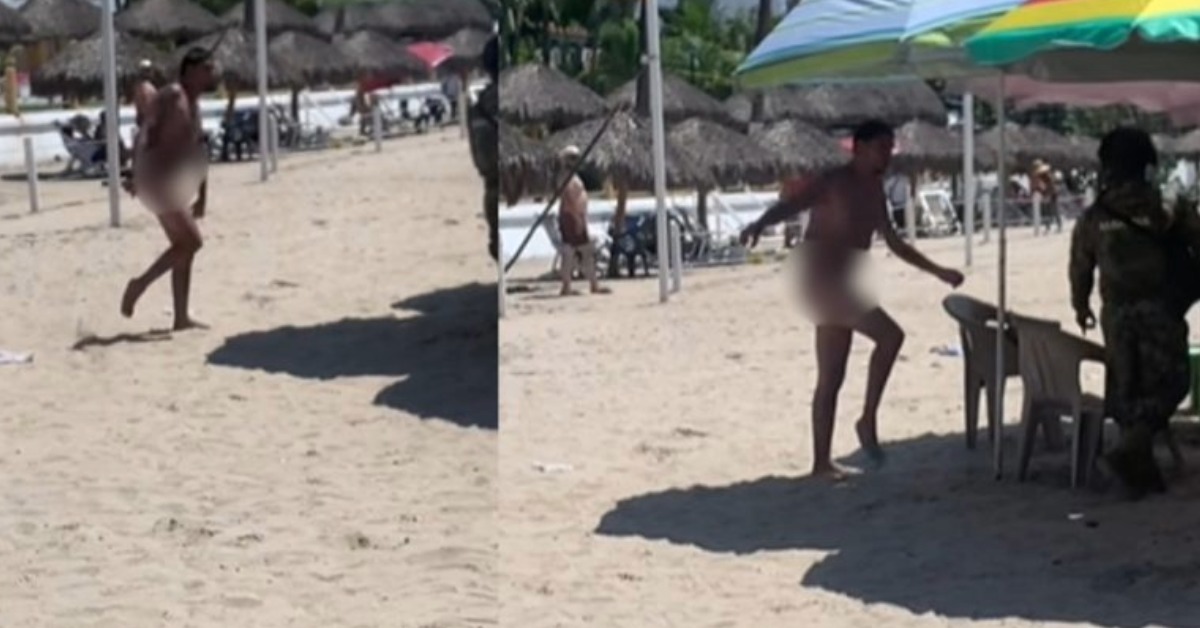 Navy Intervenes After Nude Man Seen on Guayabitos Beach