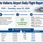 Puerto Vallarta Airport Daily Flight Report - June 23, 2026