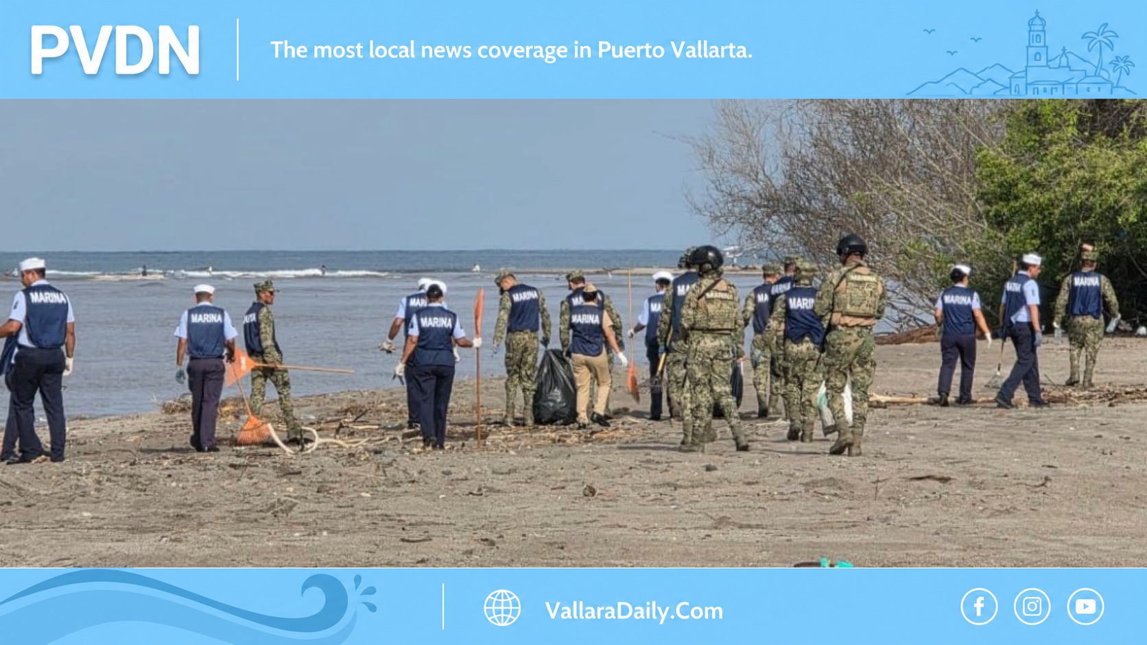 Navy Cleanup Targets Boca de Tomates Beach in Vallarta