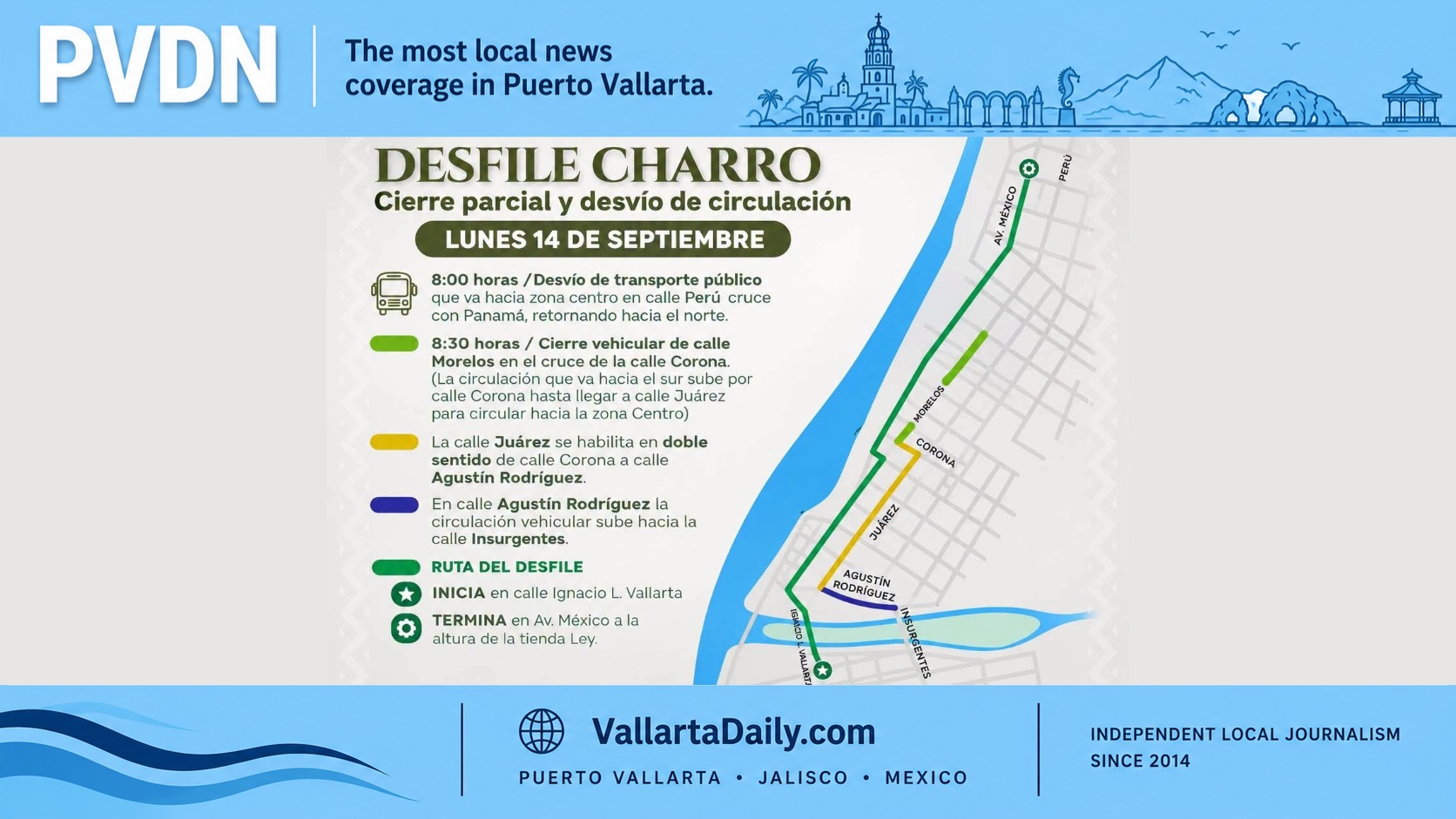 vallarta road closures
