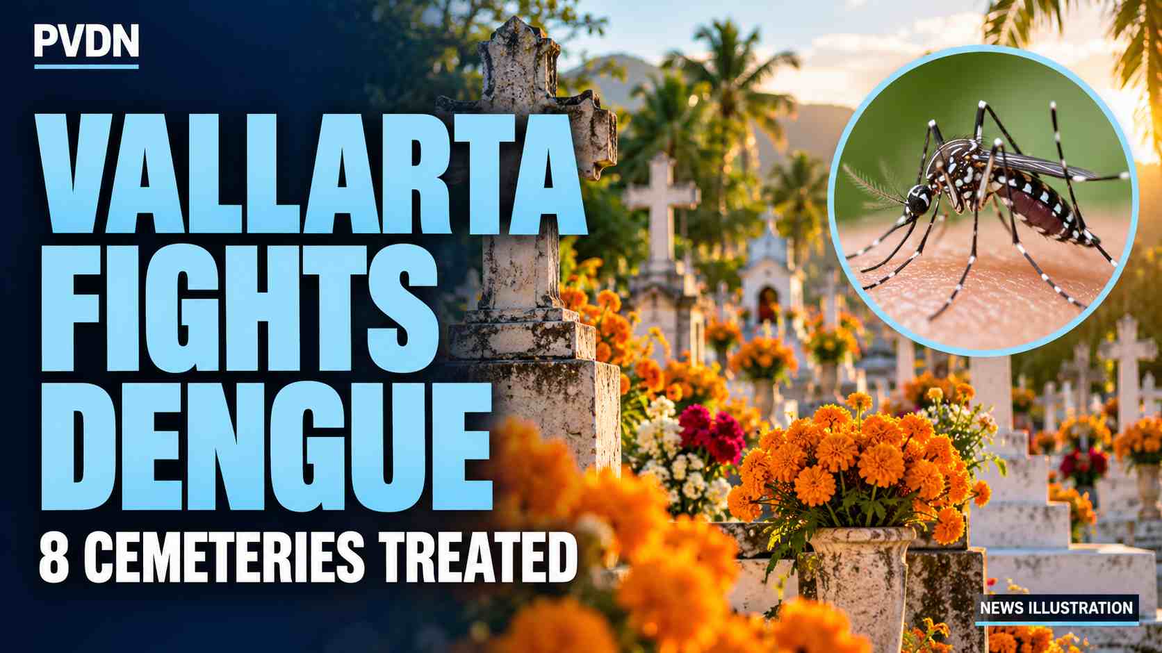 Dengue Prevention Reinforced at Vallarta Cemeteries