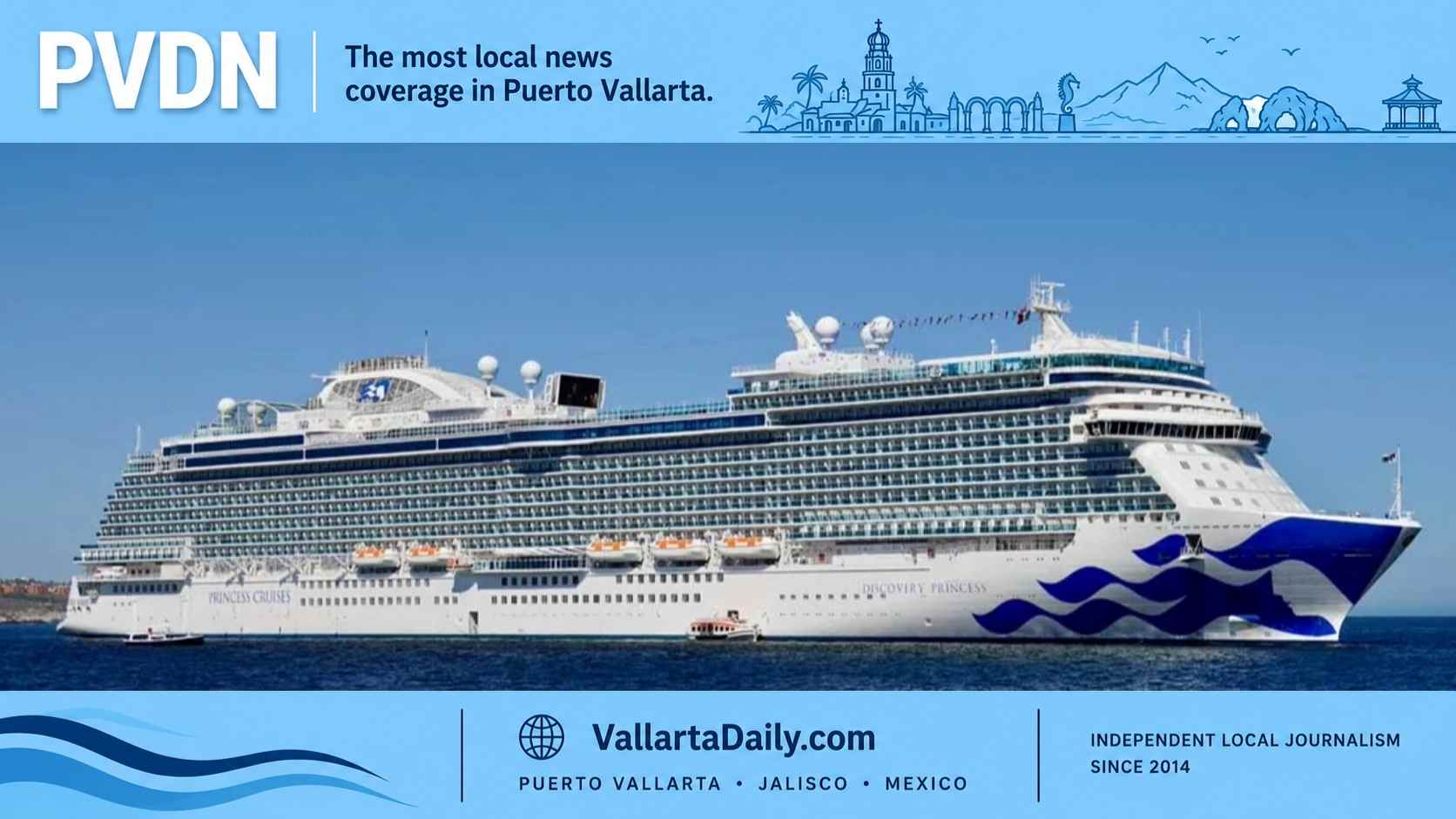 Discovery Princess Arrives in Vallarta With 4,977 Aboard