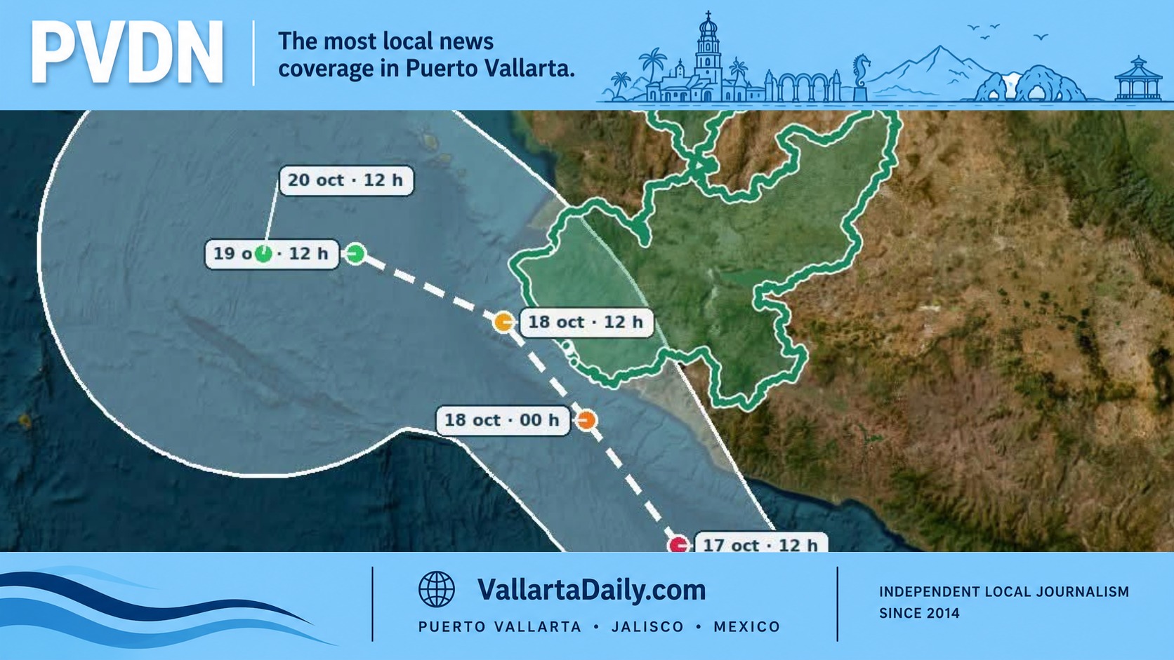 Jalisco Issues Yellow Alert as Hurricane Trudy Nears
