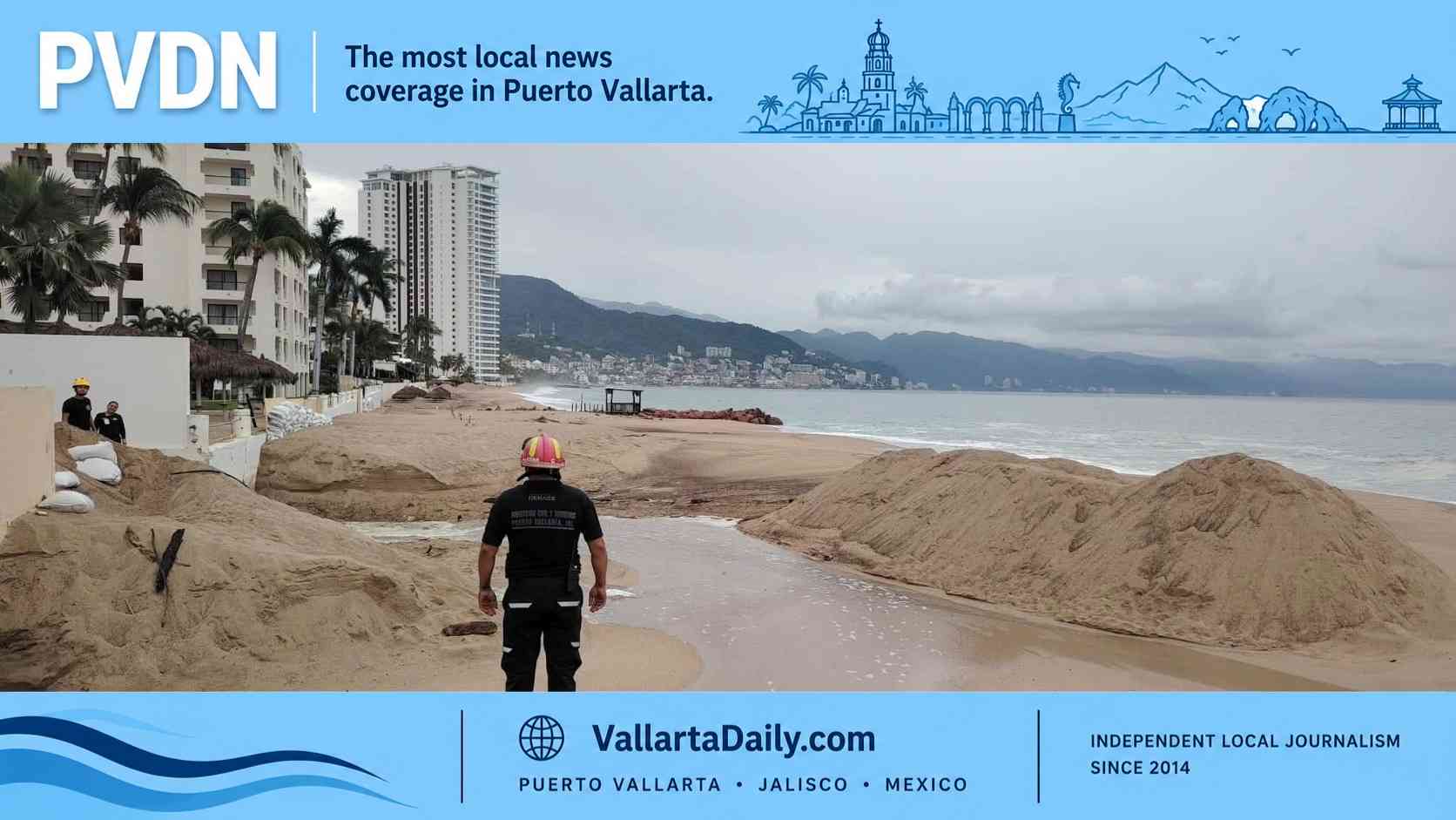 Puerto Vallarta Sees Light Rain but Remains on Alert