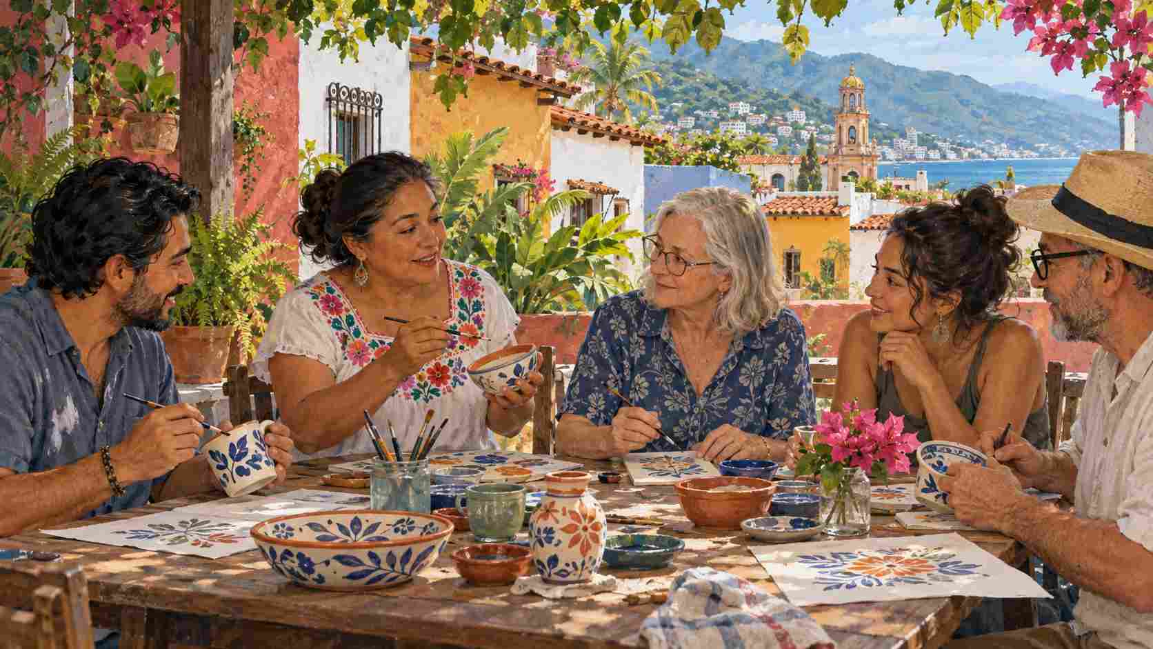 Shared art in Puerto Vallarta