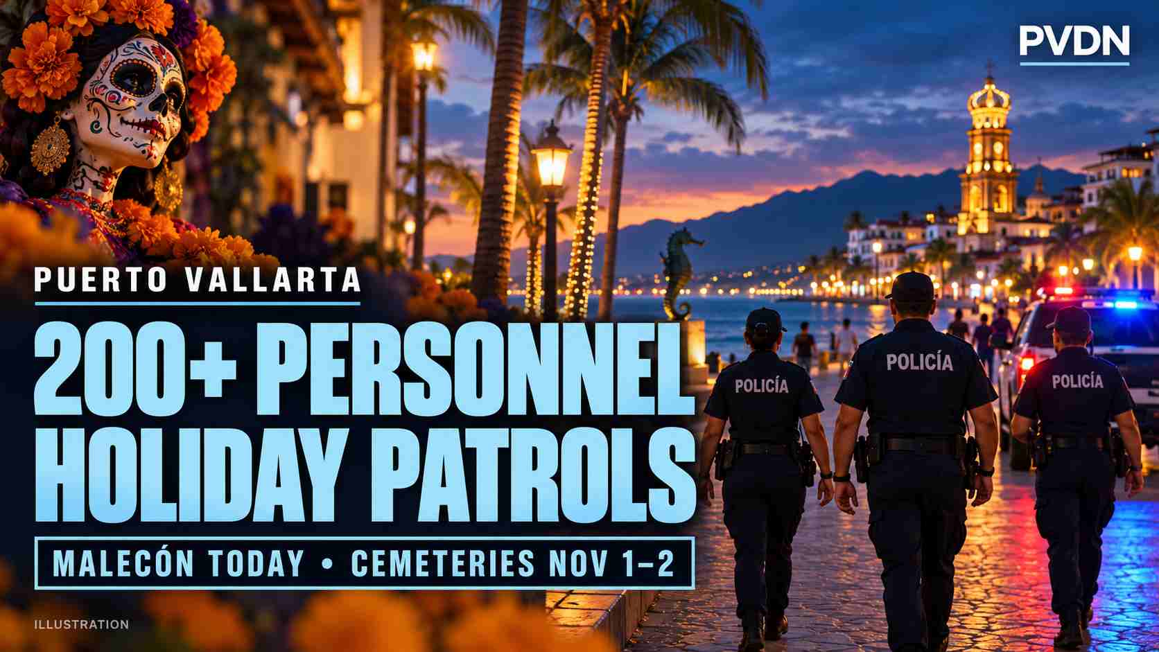 Vallarta holiday security operation starts on Malecón