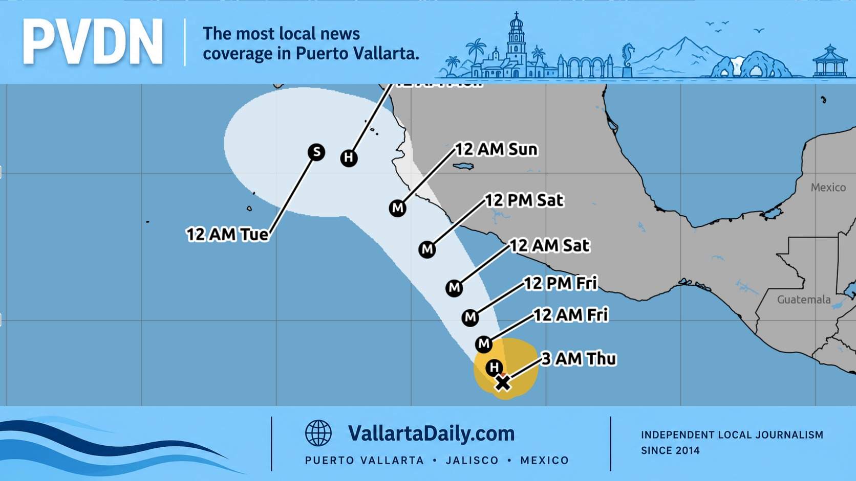 What Hurricane Trudy’s Forecast Means for Puerto Vallarta